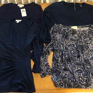 4 for $25 Various Blue Tops